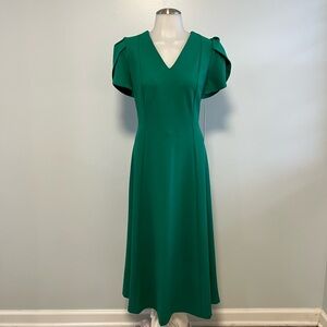 Calvin Klein Emerald Green Midi Dress